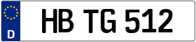 Trailer License Plate